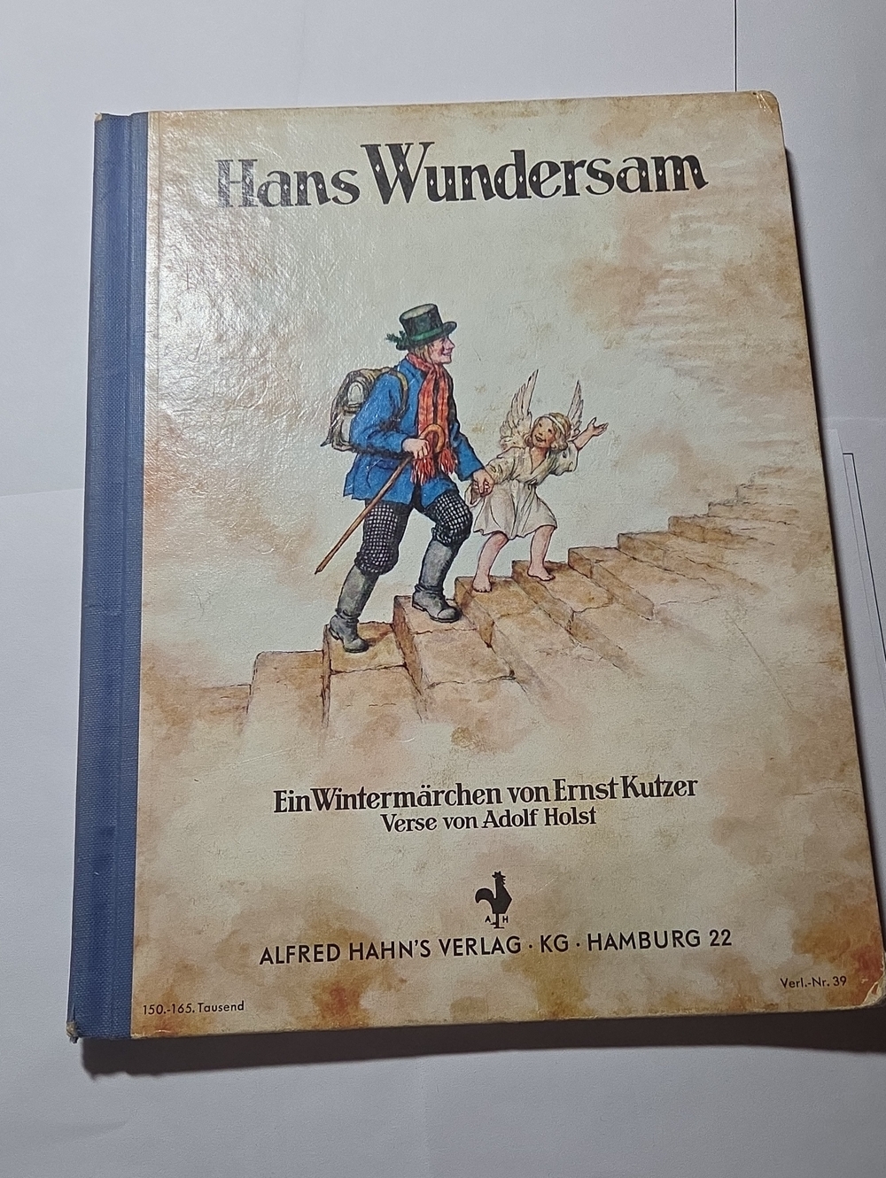 Illustrated Children's Book - Blue Cover Spine